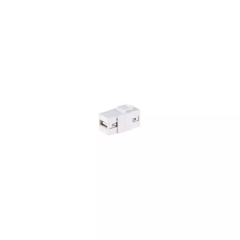 Keystone modul ShiverPeaks S/CONN 08-10043 plochý biely USB A