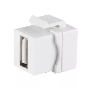 Keystone modul ShiverPeaks 08-10044 plochý biely USB A