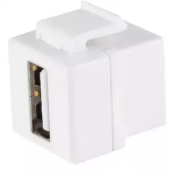 Keystone modul ShiverPeaks 08-10044 plochý biely USB A