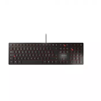 CHERRY KC 6000 slim klávesnica USB švajčiarska čierna