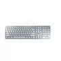 CHERRY KC 6000 slim klávesnica univerzálna USB US anglická strieborná, biela