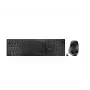 CHERRY DW 9500 slim klávesnica s myšou univerzálna RF Wireless + Bluetooth AZERTY francúzska čierna, sivá