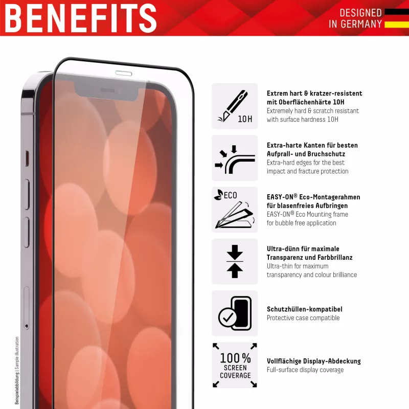Displex Full Cover ochranné sklo displeja Apple iPhone 13 mini tvrdené sklo