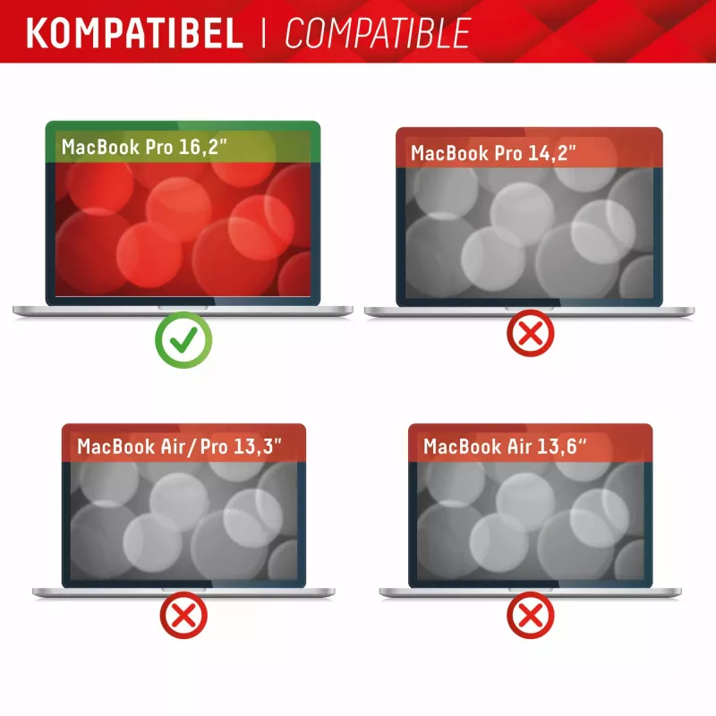 Displex PRIVACY SAFE magnetický obojsmerný filter proti zvedavým pohľadom pre MacBook Pro 16,2''