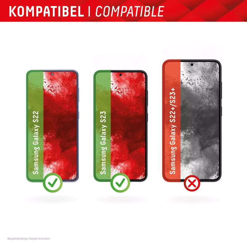 Displex Privacy Screen Protector (10H) pre Samsung Galaxy S22/S23, Eco montážny rám, filter proti zvedavým pohľadom