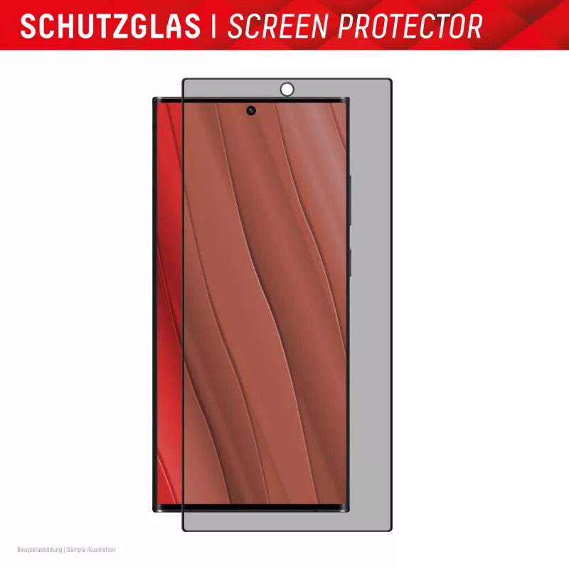 Displex Privacy Screen Protector (10H) pre Samsung Galaxy S24 Ultra, Eco montážny rám, filter proti zvedavým pohľadom
