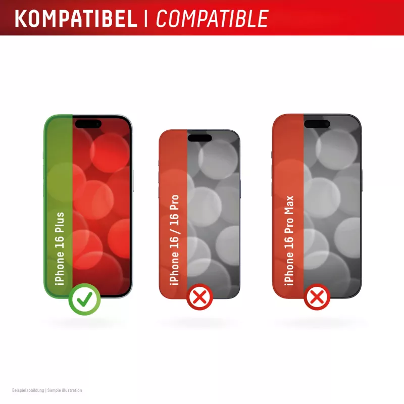 Displex ochranná fólia displeja + puzdro pre Apple iPhone 16 Plus, Eco montážny rám, proti škrabancom