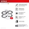 Displex Full Cover sklo kamery iPhone 15/15 Plus, 10H, úplná ochrana kamery, Quick Mount, 2 ks