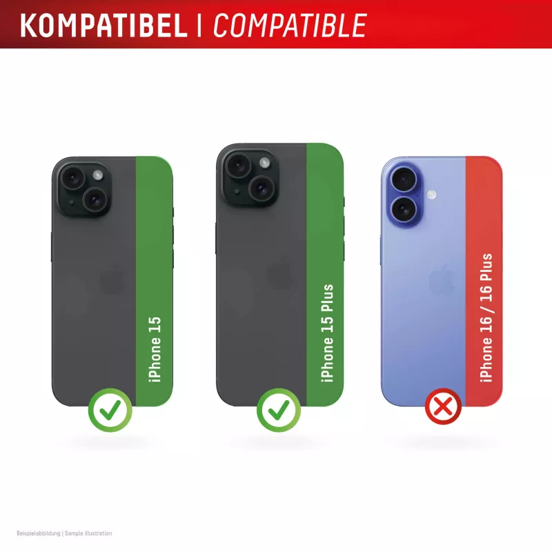 Displex Full Cover sklo kamery iPhone 15/15 Plus, 10H, úplná ochrana kamery, Quick Mount, 2 ks
