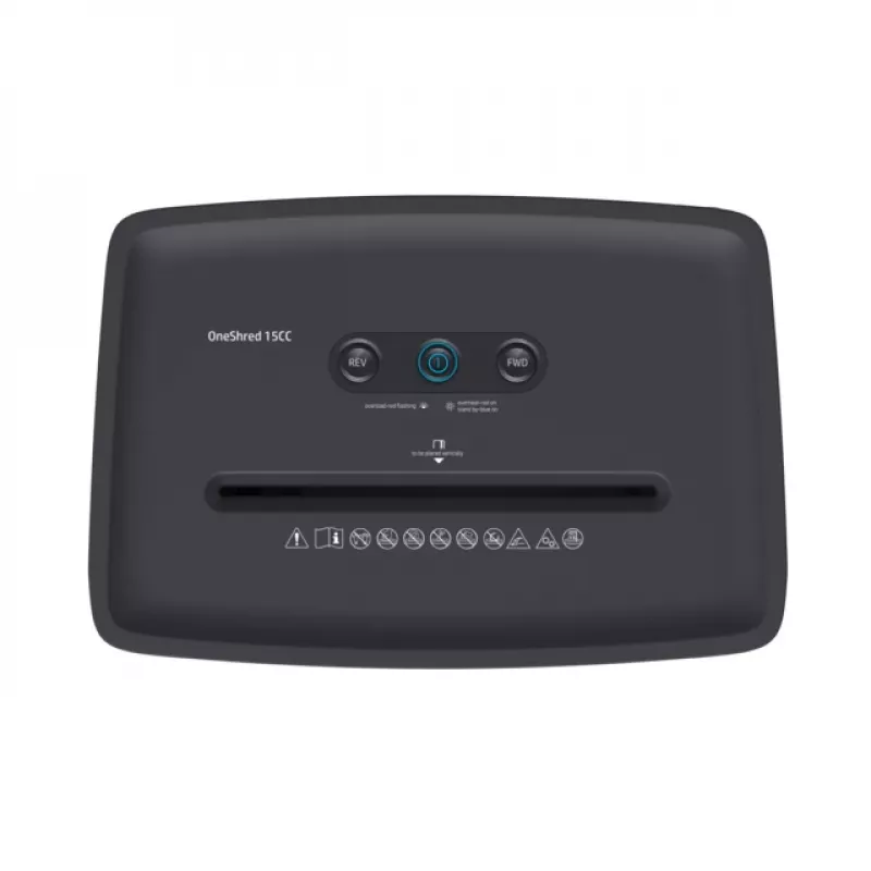 HP OneShred 15CC skartovačka časticový rez 65 dB 22 cm biela