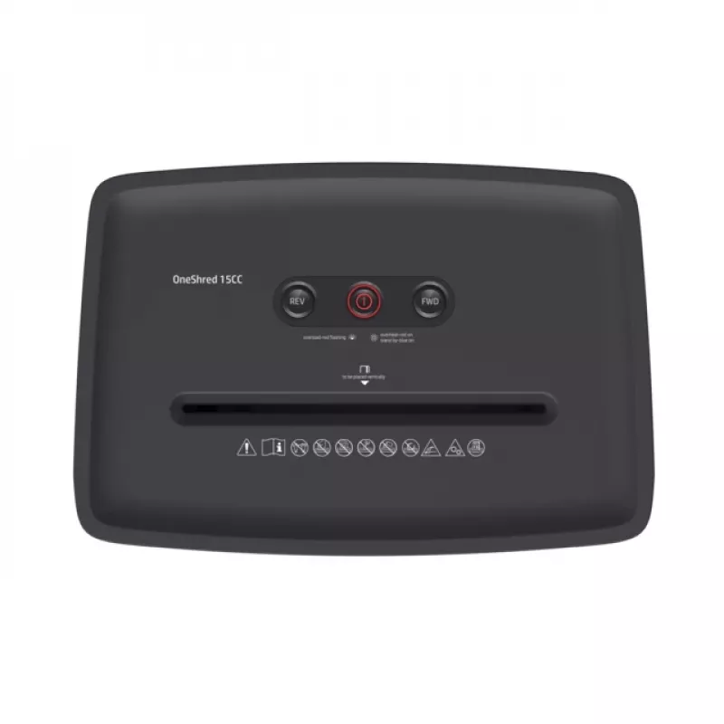HP OneShred 15CC skartovačka časticový rez 65 dB 22 cm biela