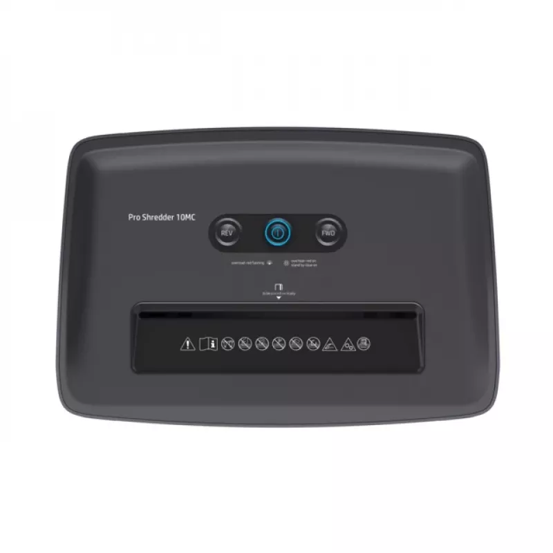 HP Pro Shredder 10MC skartovačka mikrostrih 55 dB 22 cm biela
