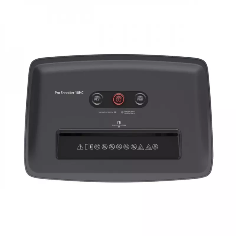 HP Pro Shredder 10MC skartovačka mikrostrih 55 dB 22 cm biela