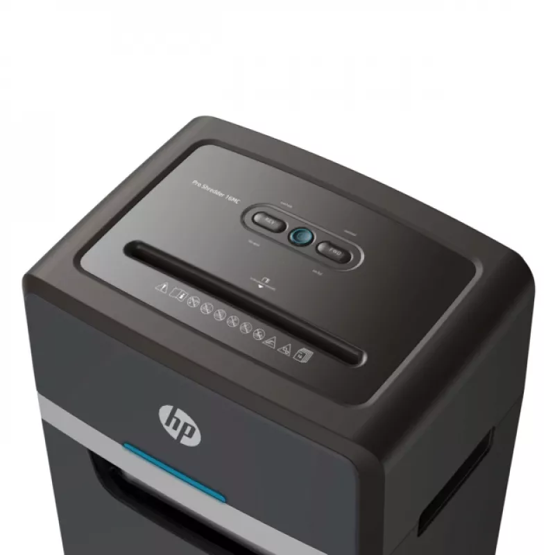 HP Pro Shredder 16MC skartovačka mikrostrih 55 dB 22 cm čierna