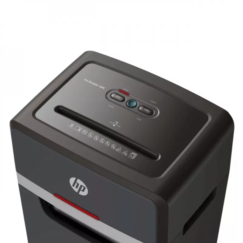 HP Pro Shredder 16MC skartovačka mikrostrih 55 dB 22 cm čierna
