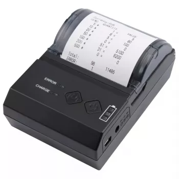 Tlačiareň etikiet Olympia NCP 58 čierna — bezdrôtová, na batérie, 200 x 200 DPI, 7,4 V LiPo, 114 × 80 × 50 mm