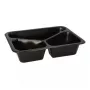 Papstar 96554 jednorazová nádoba na potraviny čierna PET 227x178x45mm