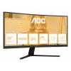 AOC B3 CU34B3E počítačový monitor 86,4 cm (34 inch) 3440 x 1440 pixelov Wide Quad HD LED čierny