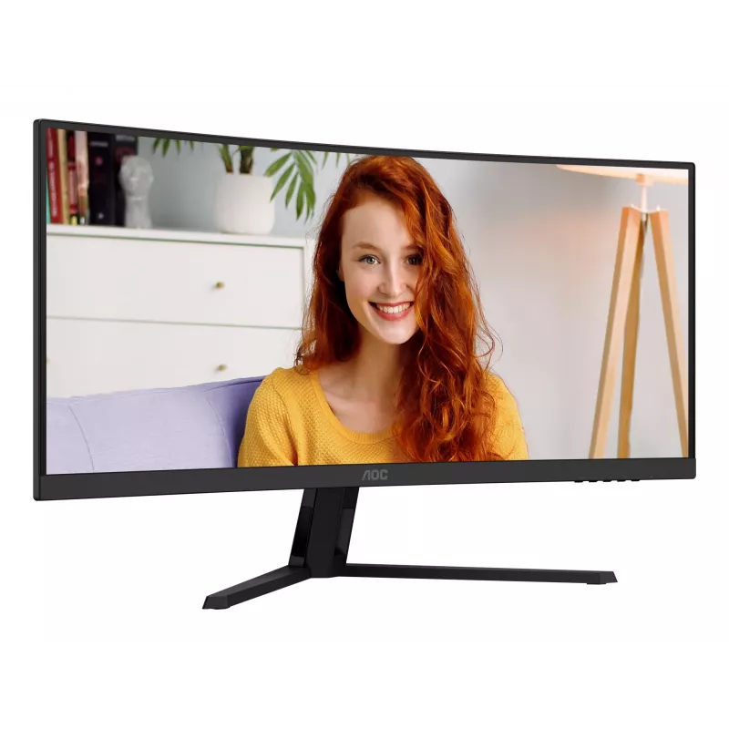 AOC B3 CU34B3E počítačový monitor 86,4 cm (34 inch) 3440 x 1440 pixelov Wide Quad HD LED čierny