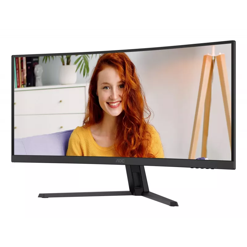 AOC B3 CU34B3E počítačový monitor 86,4 cm (34 inch) 3440 x 1440 pixelov Wide Quad HD LED čierny
