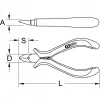 Kliešte KS Tools 500.7024 oceľ dĺžka 120 mm