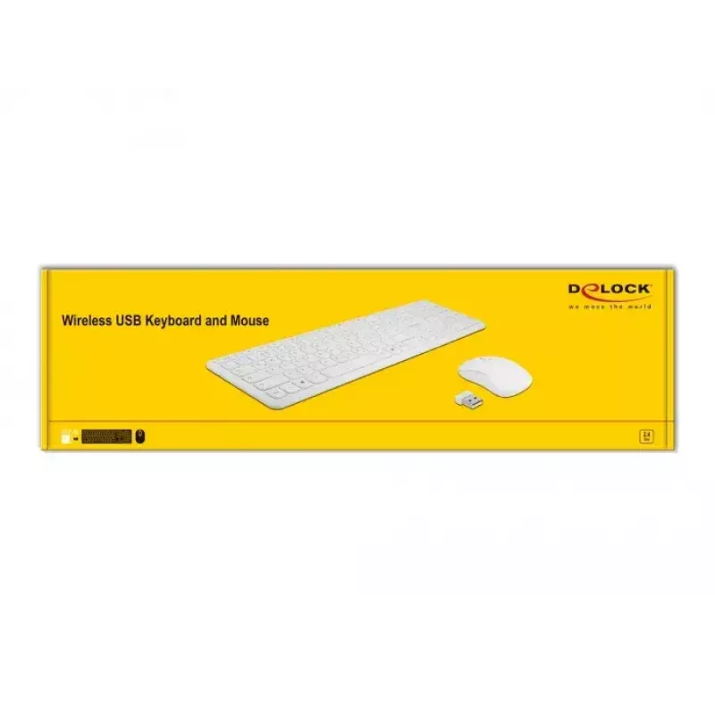 Sada klávesnice a myši Universal RF Wireless DeLOCK 12703