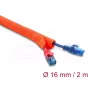 Ochranná hadica na káble samozatváracia DELOCK 2 m × 16 mm oranžová