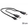 USB kábel DeLOCK 83178 USB 2.0 0,3 m 2 x USB A čierny