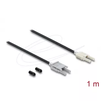 Optický adaptérový kábel DELOCK 91027 multimódový 100 cm čierny/sivý, 1 ks