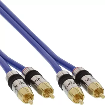 InLine Premium RCA audio kábel 2x RCA konektor samec/samec pozlátený 5 m