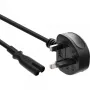 InLine napájací kábel konektor samec Anglicko / Euro 8 konektor samica, 1,8 m, BS 1363, C7 konektor samica, 250 V, 2,5 A
