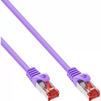 InLine patch kábel S/FTP PiMF Cat.6 250MHz PVC meď fialový 3 m