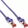 InLine patch kábel S/FTP PiMF Cat.6 250MHz PVC meď fialový 7,5 m