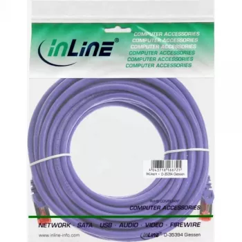 InLine patch kábel S/FTP PiMF Cat.6 250MHz PVC meď fialový 7,5 m