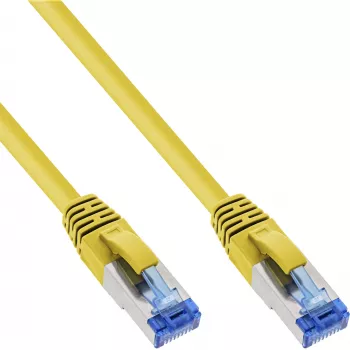 InLine patch kábel S/FTP PiMF Cat.6A bezhalogénový 500MHz žltý 10 m