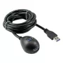 InLine USB 3.2 Gen.1 kábel USB Type-A M / A F + napájanie, so stojanom, čierny, 2 m