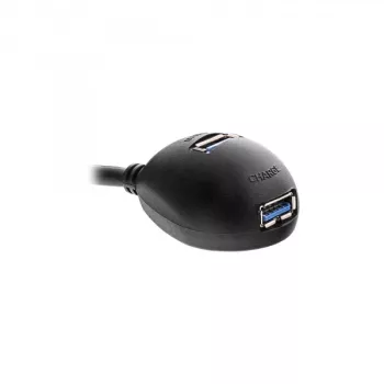 InLine USB 3.2 Gen.1 kábel USB Type-A M / A F + napájanie, so stojanom, čierny, 2 m
