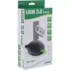 InLine USB 3.2 Gen.1 kábel USB Type-A M / A F + napájanie, so stojanom, čierny, 2 m
