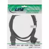 InLine napájací kábel, CEE7/7 zahnutý na C15 rovný, 3 x 1mm², čierny, 3 m