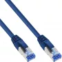 InLine patch kábel S/FTP PiMF Cat.6A bezhalogénový 500 MHz modrý 20 m