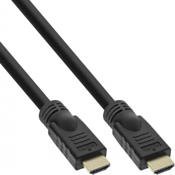 InLine HiD High Speed HDMI kábel s Ethernetom, 4K2K, M/M, zlaté kontakty, 15 m