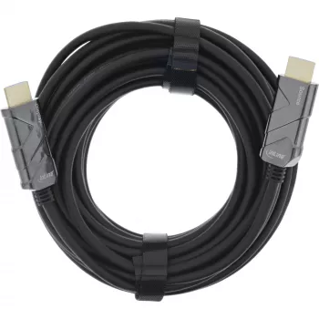 InLine HDMI AOC kábel, Ultra High Speed HDMI kábel, 8K4K, čierny, 25 m