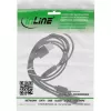 InLine USB 4in1 Y nabíjací kábel, 1x USB-A konektor samec na 4x USB-C konektor samec, čierny, 2 m