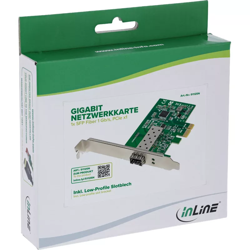 Interná sieťová karta InLine 51125N vláknová 1000 Mbit/s PCI Express