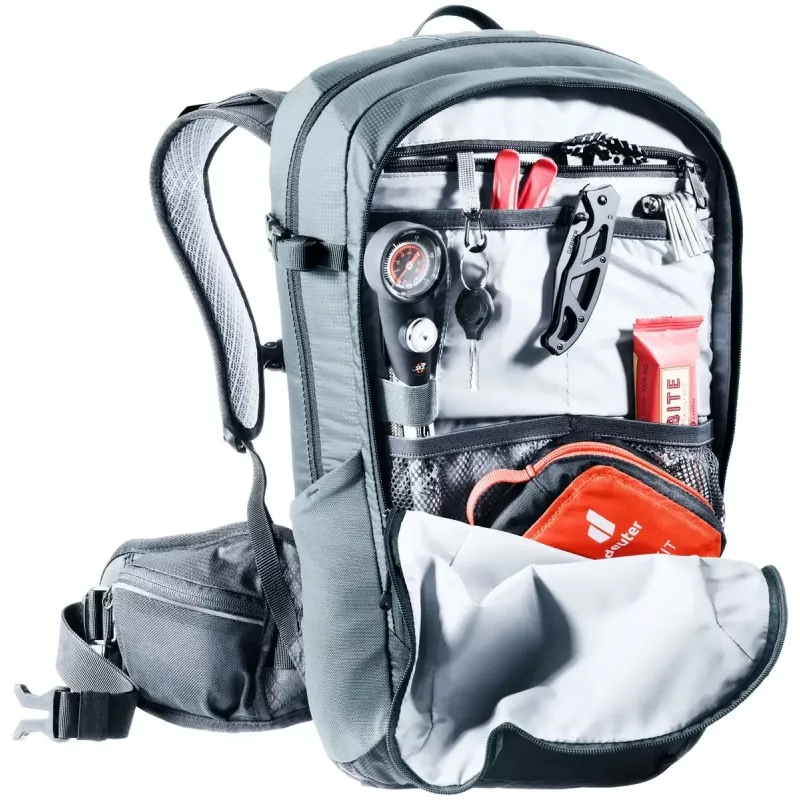 Cyklistický batoh Deuter Flyt 12 SL sivý polyamid polyester