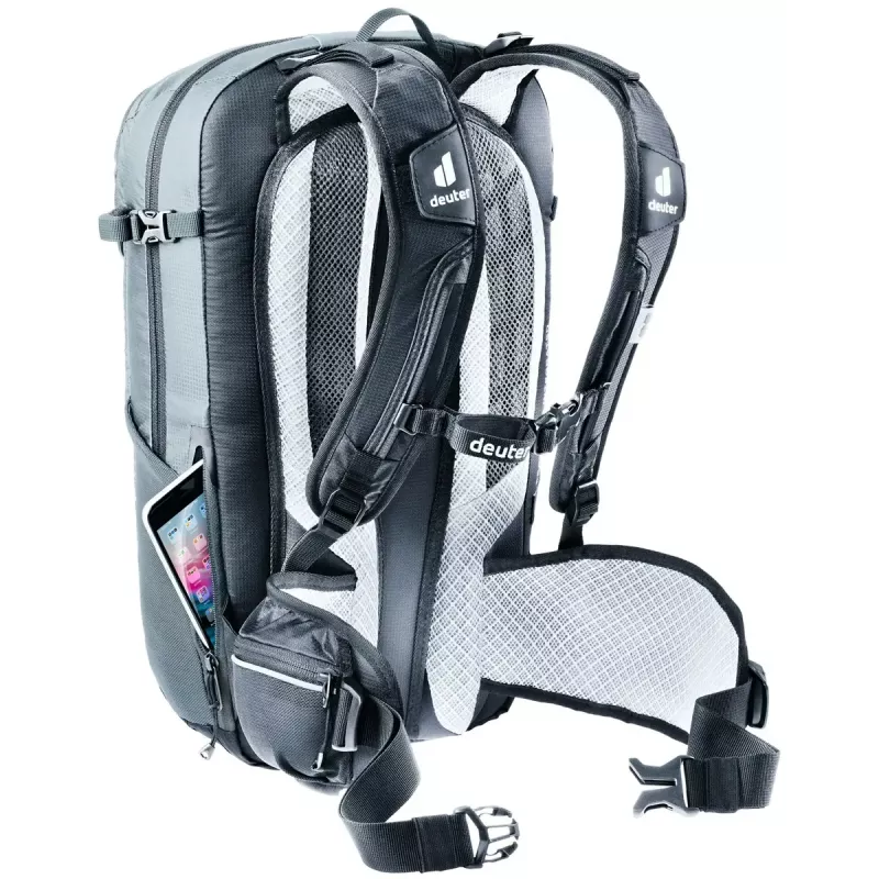 Cyklistický batoh Deuter Flyt 12 SL sivý polyamid polyester