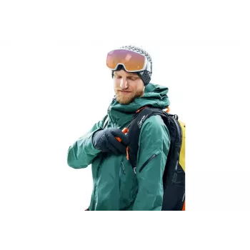Lavínový batoh DEUTER Alproof Lite 22 – 22 L, kurkuma/čierny, ľahký, spoľahlivý