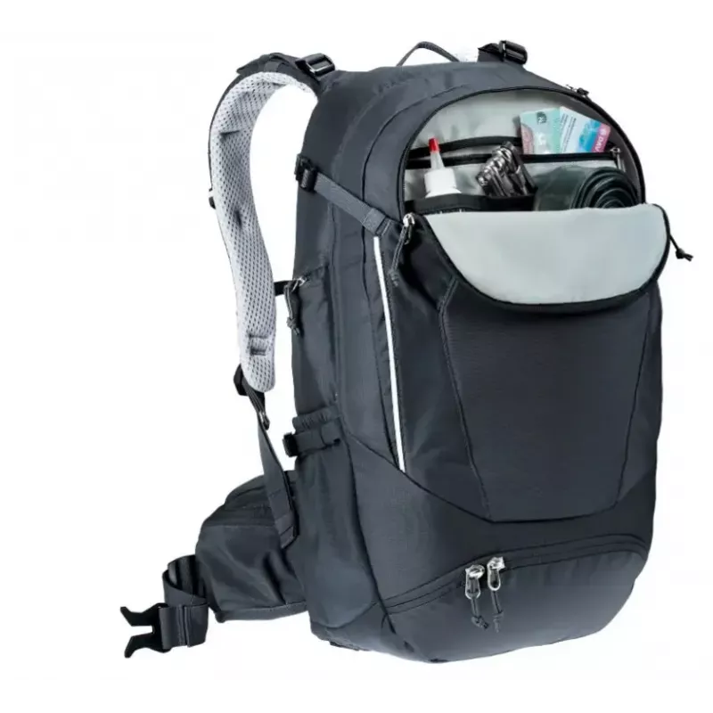 Batoh DEUTER Trans Alpine 24 — cyklistický batoh, 24 l, čierny