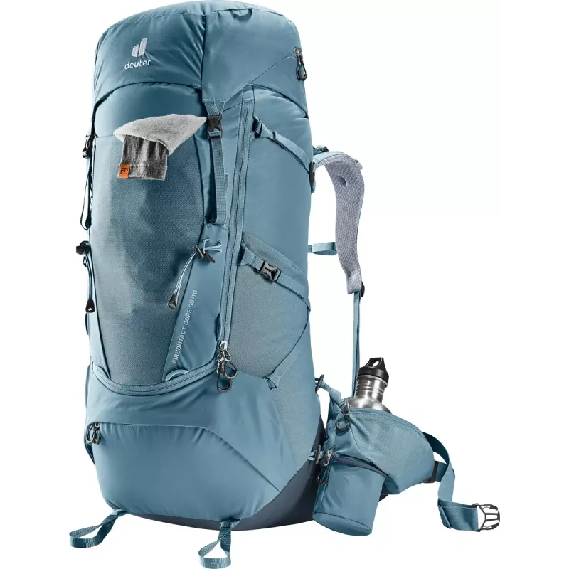 Batoh DEUTER Aircontact Core 60+10, vnútorný rám, 60 l (+10 l), 2,31 kg, modrý