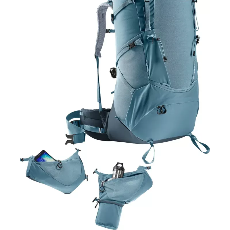 Batoh DEUTER Aircontact Core 60+10, vnútorný rám, 60 l (+10 l), 2,31 kg, modrý